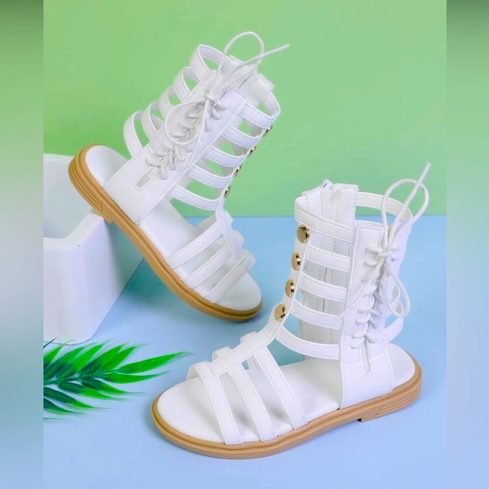 White sandals for girls